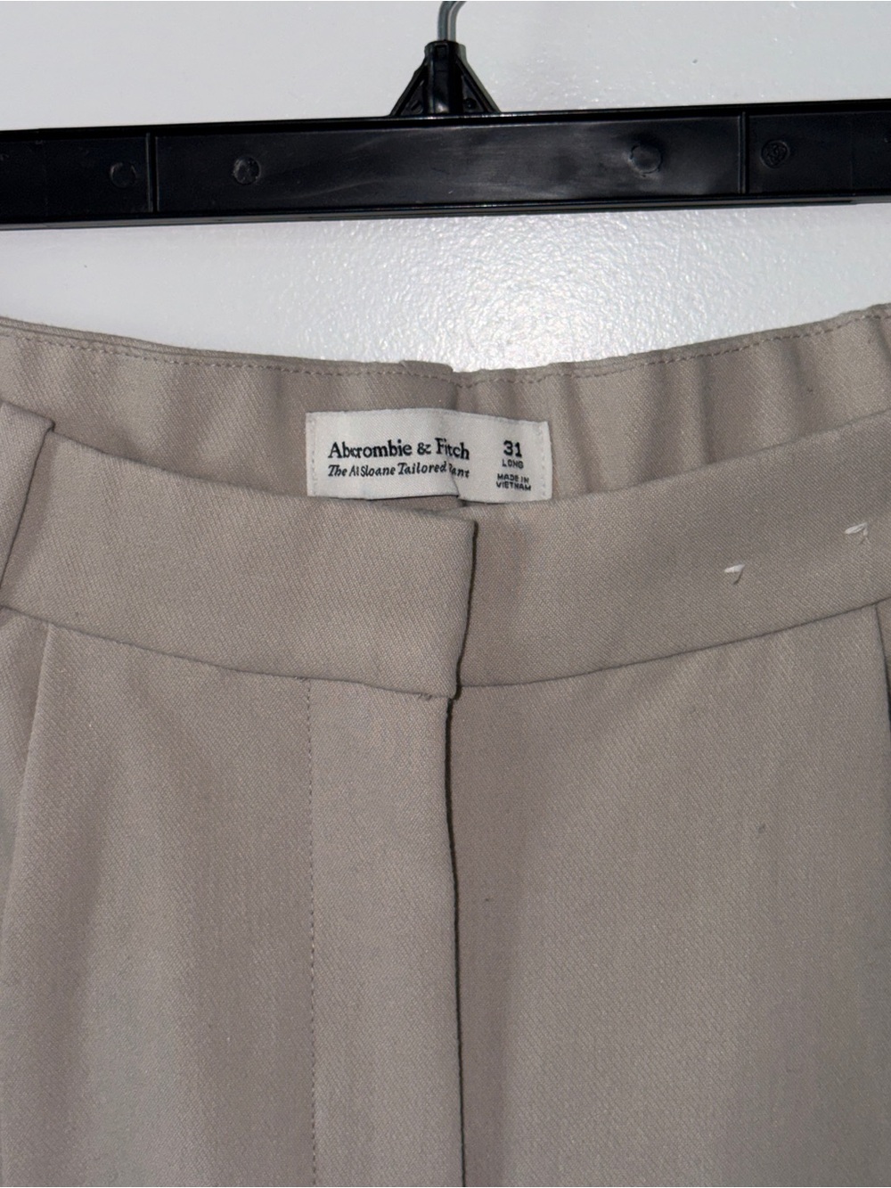 Abercrombie & Fitch Sloane Tailored Pants Beige Size 31 Long - Picture 3 of 10